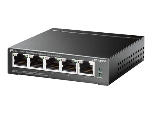 [TL-SG1005LP] TP-LINK TL-SG1005LP - V1 - Switch - unmanaged - 5 x 10/100/1000 (4 PoE+)