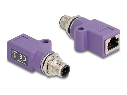 [60669] Delock Netzwerkadapter - 4-polig M12-D (M)
