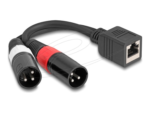 [88179] Delock Audio-Adapter - XLR3 männlich zu RJ-45 weiblich