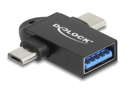 [60739] Delock USB-Adapter - USB (W) zu 24 pin USB-C, Micro-USB Typ B (M)