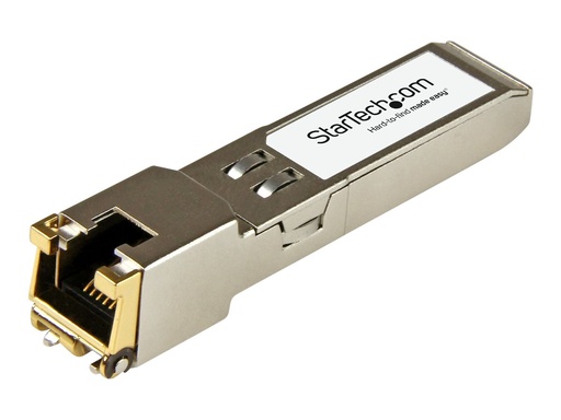 [10338-ST] StarTech.com 10338-ST Transceiver Modul (SFP+ Module, 100/1000/10000Base-TX Extreme Networks kompatibel, Kupfer, RJ-45 Kupfer mit DDM)