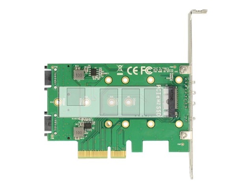 [89518] Delock PCI Express Card > 3 x M.2 Slot - Speicher-Controller