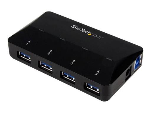[ST53004U1C] StarTech.com 4 Port USB 3.0 Hub plus dedizierter Ladeanschluss