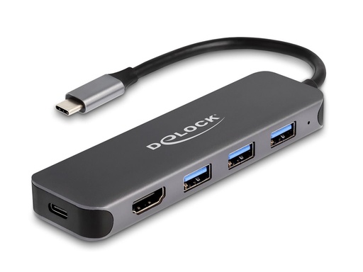 [64171] Delock Hub - 3 x USB 3.2 Gen 1 + 1 x USB-C (Spannungsversorgung)