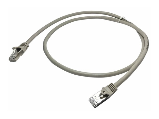 [N6SPAT1MGR] StarTech.com Startech 1m CAT6 Ethernet Cable, 10 Gigabit Shielded Snagless RJ45 100W PoE Patch Cord, CAT 6 10GbE SFTP Network Cable w/Strain Relief, Grey, Wiring is UL Certified/TIA - Category 6 - 26AWG (N6SPAT1MGR)