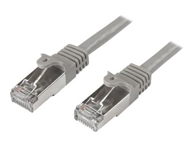 [N6SPAT5MGR] StarTech.com 5m CAT6 Ethernet Cable, 10 Gigabit Shielded Snagless RJ45 100W PoE Patch Cord, CAT 6 10GbE SFTP Network Cable w/Strain Relief, Grey, Wiring is UL Certified/TIA - Category 6 - 26AWG (N6SPAT5MGR)