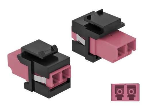 [86721] Delock Modulare Eingabe - LC x 2 - Schwarz