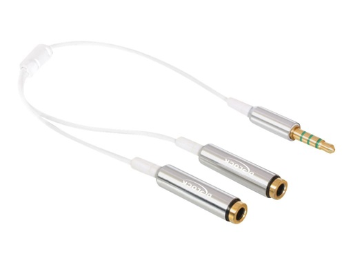 [65576] Delock Audio-Splitter - 4-poliger Mini-Stecker