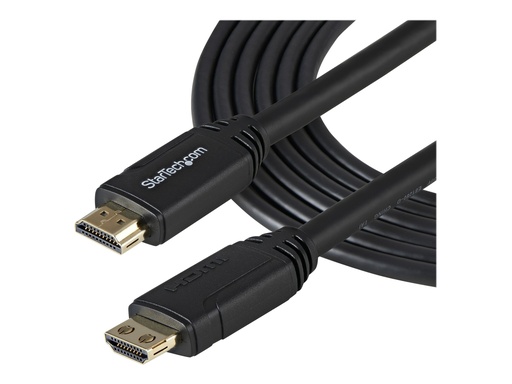 [HDMM3MLP] StarTech.com 3m HDMI 2.0 Kabel mit Riegel - 4K 60Hz Premium zertifiziertes High Speed HDMI Kabel mit Ethernet - HDR10, 18 Gbit/s - HDMI Monitorkabel - St/St - Schwarz (HDMM3MLP)