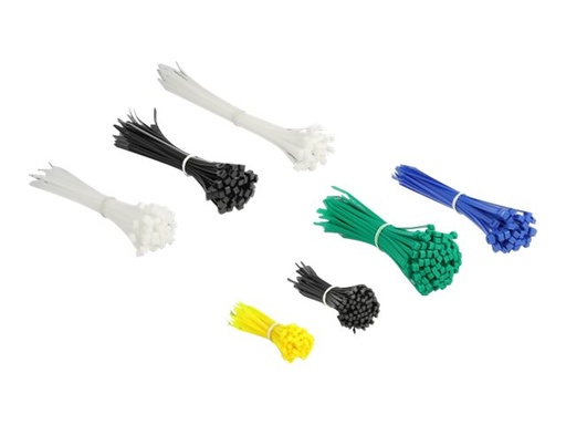 [19358] Delock Cable tie assortment box 600 pieces assorted
