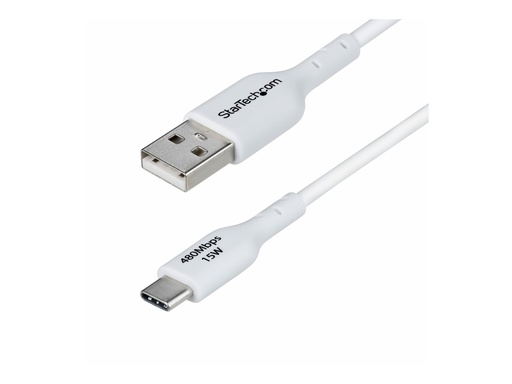 [USB2AC1MNCWHE] StarTech.com StarTech 3ft (1m) White USB-A to USB-C Charging Cable/Cord, M/M - USB-Kabel - USB (M)
