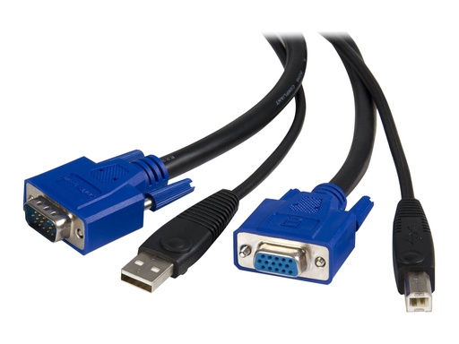 [SVUSB2N1_10] StarTech.com SVUSB2N1_10 Universal USB VGA KVM Kabel (3m, 2-in-1)