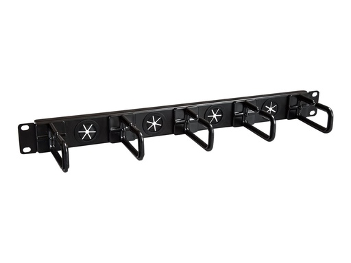[CABLMANAGERH] StarTech.com Kabelmanagement Panel für Server Rack - D-Ringe - Kabelmanager - Patch Kabel Management / Führung - Rack - Kabelführungssatz - 1U - 48.3 cm (19")