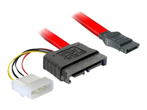 [84376] Delock SATA Slimline ALL-in-One cable - SATA-Kabel - interne Stromversorgung, 4-polig, Slimline SATA (M)