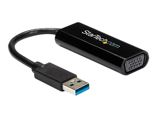 [USB32VGAES] StarTech.com Startech USB auf VGA Adapter - Externe Grafikkarte - USB 3.0 - Slim - 1080p - Multi Monitor Adapter - Videoadapter - TAA-konform - USB Typ A männlich zu HD-15 (VGA)