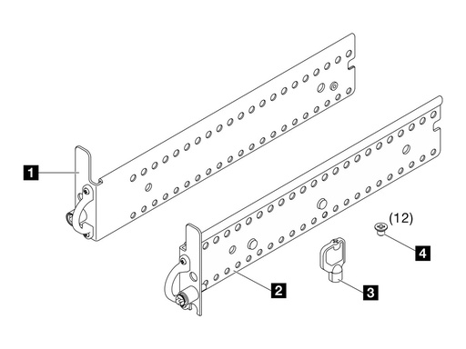 [4XF7A90723] Lenovo Server security EIA bracket kit