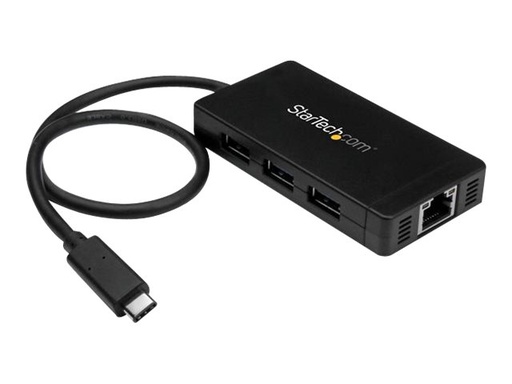 [HB30C3A1GE] StarTech.com Startech 3 Port USB 3.0 Hub mit USB-C und Gigabit