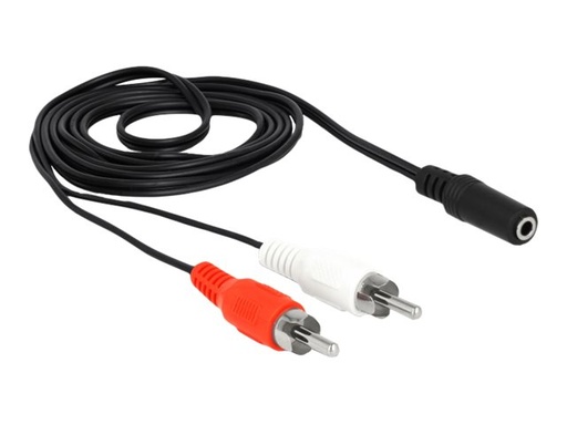 [85808] Delock Audiokabel - RCA männlich zu mini-phone
