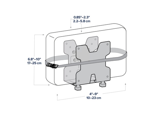 [98-721-290] Ergotron Mini-PC-Halterung - an Wandschiene