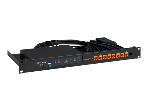 [RM-SW-T11] Rackmount.IT RM-SW-T11 - Montagesatz für Netzwerkgeräte - Rack montierbar - Jet Black - 1U - 48.3 cm (19")