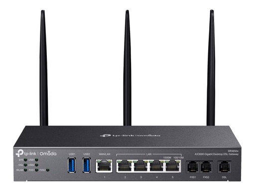 [DR3650V] TP-LINK DR3650v - Omada AX3000 Desktop DSL Gateway - Gateway - WLAN