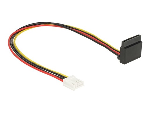 [85510] Delock Floppy 4 pin female > SATA 15 pin female metal - Netzteil - 4-Pin-Mini-Stromversorgungsstecker (R)