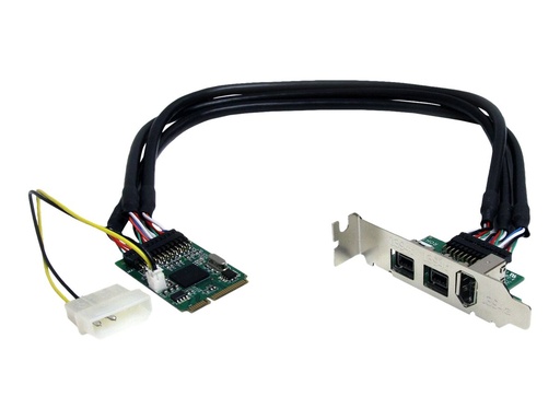 [MPEX1394B3] StarTech.com 3 Port 2b 1a 1394 Mini PCI Express