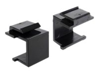 [86321] Delock Modulareinsatzkappe - Schwarz (Packung mit 4)