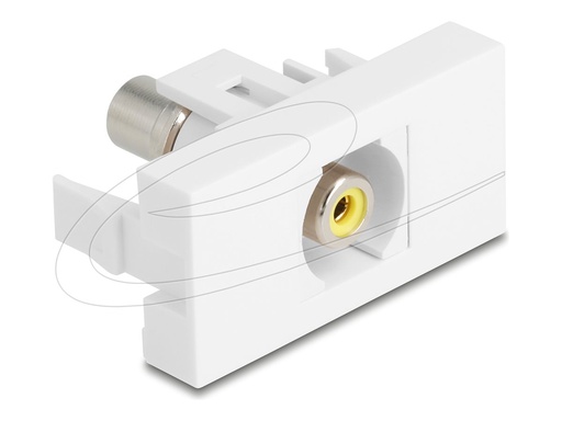 [90856] Delock Easy 45 - Einrastmodul - RCA - einfach