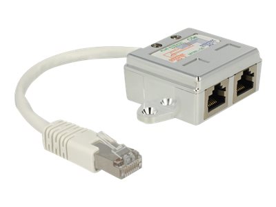 [65224] Delock RJ45 Port Doubler - Netzwerk-Splitter - RJ-45 (M)
