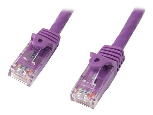 [N6PATC2MPL] StarTech.com 2m CAT6 Ethernet Cable, 10 Gigabit Snagless RJ45 650MHz 100W PoE Patch Cord, CAT 6 10GbE UTP Network Cable w/Strain Relief, Purple, Wiring is UL Certified/TIA - Category 6 - 24AWG (N6PATC2MPL)