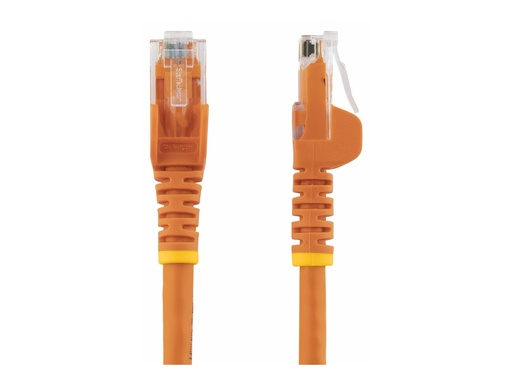 [N6PATC2MOR] StarTech.com 2m CAT6 Ethernet Cable, 10 Gigabit Snagless RJ45 650MHz 100W PoE Patch Cord, CAT 6 10GbE UTP Network Cable w/Strain Relief, Orange, Wiring is UL Certified/TIA - Category 6 - 24AWG (N6PATC2MOR)
