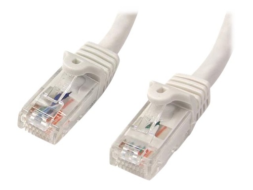 [N6PATC2MWH] StarTech.com 2m CAT6 Ethernet Cable, 10 Gigabit Snagless RJ45 650MHz 100W PoE Patch Cord, CAT 6 10GbE UTP Network Cable w/Strain Relief, White, Wiring is UL Certified/TIA - Category 6 - 24AWG (N6PATC2MWH)