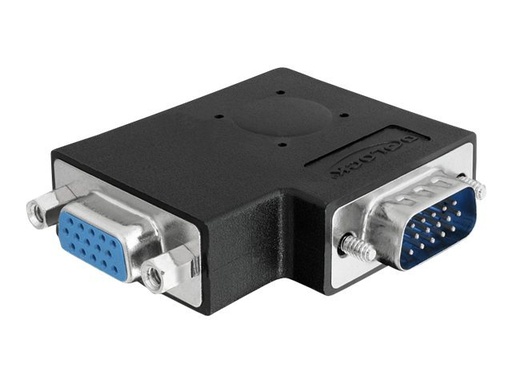 [65345] Delock Adapter VGA male / female 90° angled - VGA-Adapter - HD-15 (VGA)