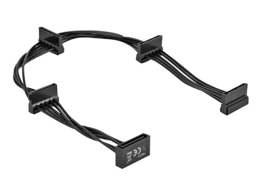 [60395] Delock Netzteil - SATA-Stromstecker (M) zu SATA-Stromstecker (W)