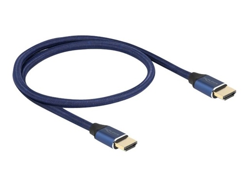 [85445] Delock Ultra High Speed - HDMI-Kabel - HDMI männlich zu HDMI männlich - 50 cm - Dreifachisolierung - Blau - vergoldete Kontakte, 8K60Hz (7680 x 4320)