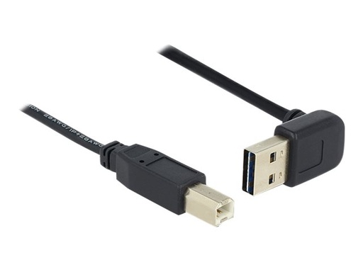 [83541] Delock Easy - USB-Kabel - USB (M) 90° abgeschrägt, umkehrbar zu USB Typ B (M)