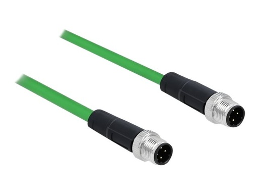 [85918] Delock Netzwerkkabel - M12 (4-polig) (M) zu M12 (4-polig)