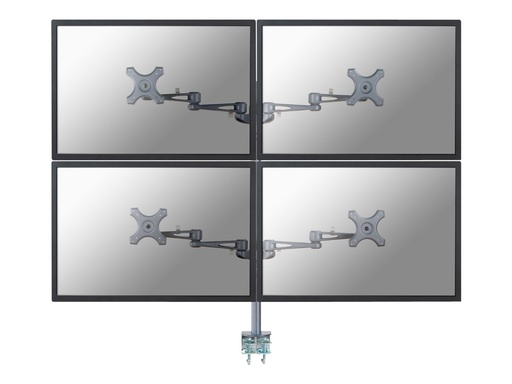 [FPMA-D935D4] Neomounts FPMA-D935D4 - Befestigungskit - Voll beweglich - für 4 LCD-Anzeigen - Silber - Bildschirmgröße: 25.4-68.6 cm (10"-27")