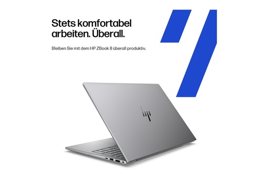 [A3ZU2ET#ABD] HP ZBook 8 G1i Mobile Workstation - Intel Core Ultra 7 255H / 2 GHz - Win 11 Pro - RTX 500 Ada - 32 GB RAM - 1 TB SSD NVMe, TLC - 40.6 cm (16")