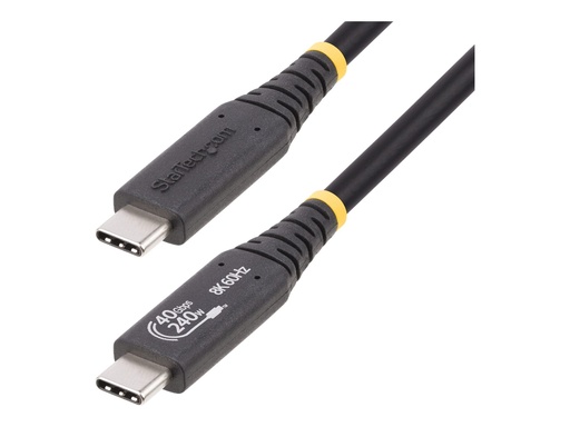 [1M-40G-USB4-CABLE] StarTech.com StarTech 1m (3.3ft) USB4 Cable, USB-IF Certified USB-C Cable, 40 Gbps - USB-Kabel - USB-C (M)