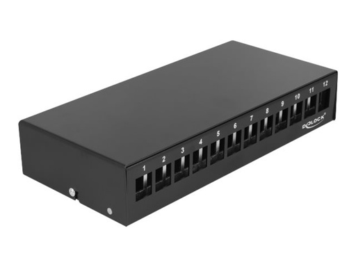[43415] Delock Leeres Keystone-Patchpanel - geeignet