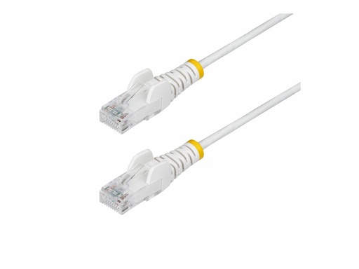 [N6PAT10MWHS] StarTech.com 10m White Slim CAT6 Ethernet Cable, Snagless, 28AWG, LSZH - Patch-Kabel - RJ-45 (M)