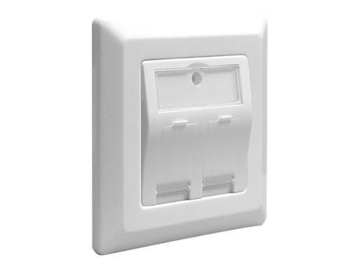 [86202] Delock Keystone Wall Outlet - Wanddose - weiß