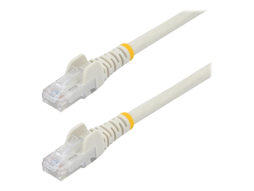 [N6PATC1MWH] StarTech.com 1m CAT6 Ethernet Cable, 10 Gigabit Snagless RJ45 650MHz 100W PoE Patch Cord, CAT 6 10GbE UTP Network Cable w/Strain Relief, White, Wiring is UL Certified/TIA - Category 6 - 24AWG (N6PATC1MWH)
