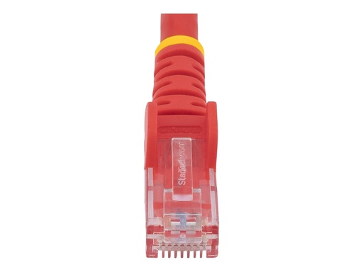 [N6PATC50CMRD] StarTech.com 50cm CAT6 Ethernet Cable, 10 Gigabit Snagless RJ45 650MHz 100W PoE Patch Cord, CAT 6 10GbE UTP Network Cable w/Strain Relief, Red, Wiring is UL Certified/TIA - Category 6 - 24AWG (N6PATC50CMRD)