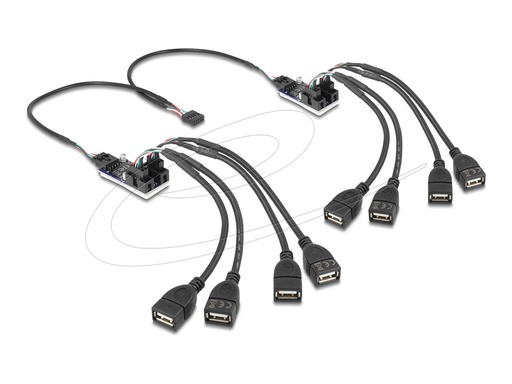 [61072] Delock Hub - 8 x USB 2.0 - intern