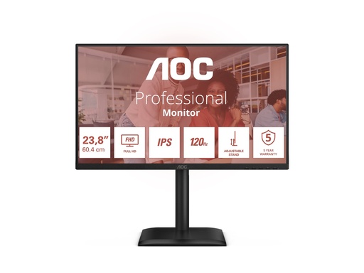 [24E4U] AOC 24E4U - LED-Monitor - 61 cm (24") (23.8" sichtbar) - 1920 x 1080 Full HD (1080p)