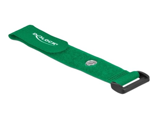 [19548] Delock Klettverschluss-Cinchkabelbinder - 19 cm - grün (Packung mit 5)