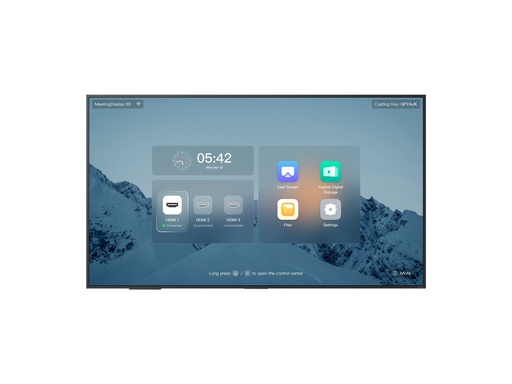 [1203690] Yealink MeetingDisplay 65 - 165 cm (65") Diagonalklasse LCD-Display mit LED-Hintergrundbeleuchtung - interaktiv - Android - 4K UHD (2160p)